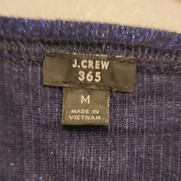 J. Crew Deep Blue Knit Top - Picture 2 of 4